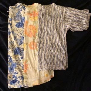 Three Old Navy and Gap x-small tee shirts